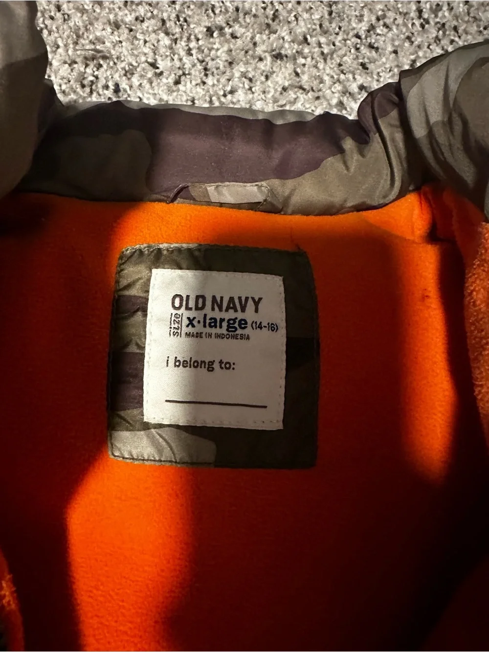 Old Navy reversible puffer